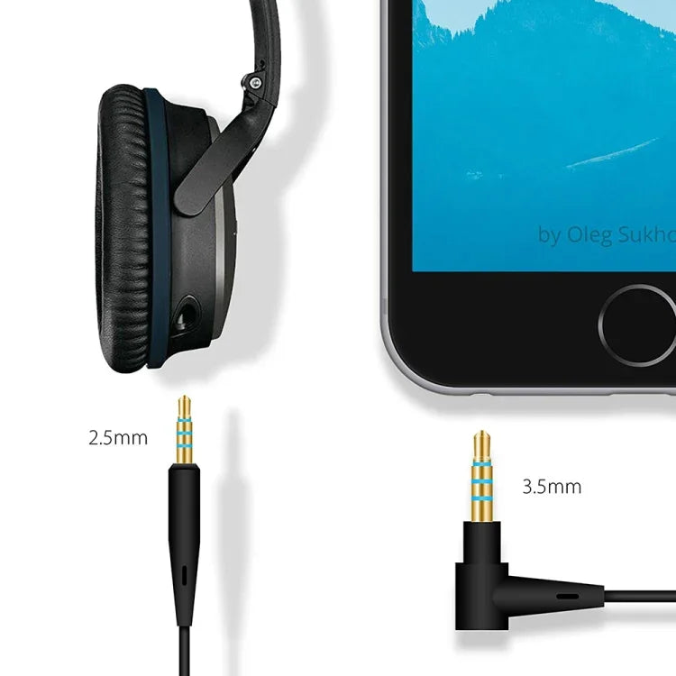 ZS0009 Boshi QC25 QC35 OE2 LIVE2 AKG Y50 Y40용 3.5mm-2.5mm 오디오 케이블