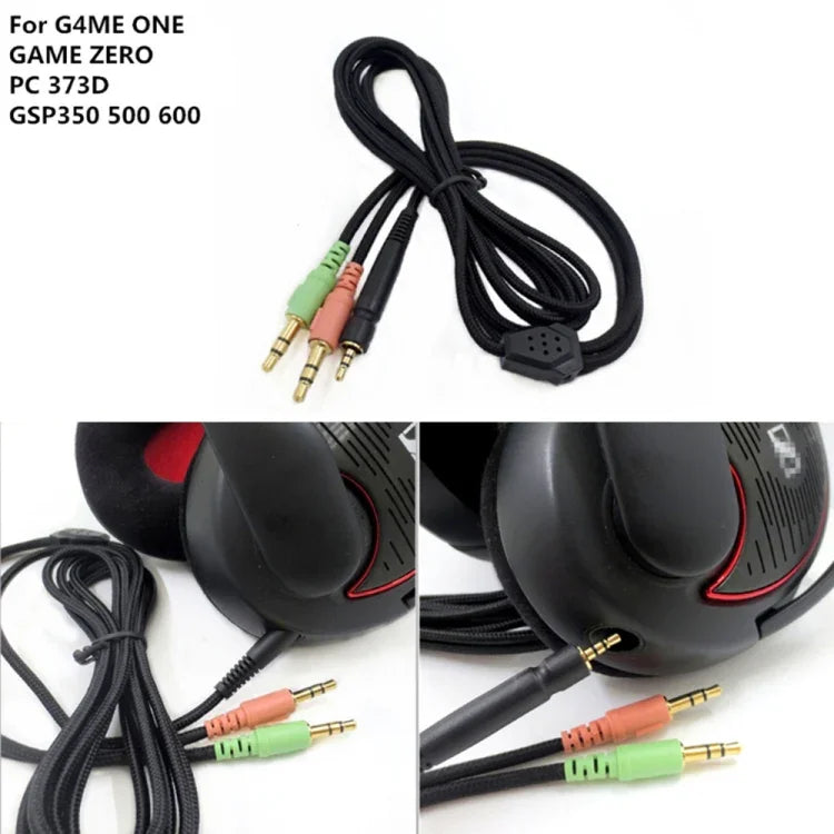 ZS0076 Sennheiser PC 373D GSP350 GSP500 GSP600 G4ME ONE GAME ZERO용 PC 버전 게이밍 헤드폰 케이블, PC 버전