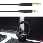 ZS0138 BOSE SoundTrue QC35 QC25 OE2용 3.5mm to 2.5mm 헤드폰 오디오 케이블, ZS0138 블랙, ZS0138 화이트