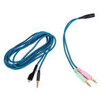 ZS0158 SteelSeries Arctis 3 / 5 / 7용 스트레이트 플러그 + 어댑터 케이블 게이밍 헤드셋 오디오 케이블, 스트레이트 플러그 + 어댑터 케이블