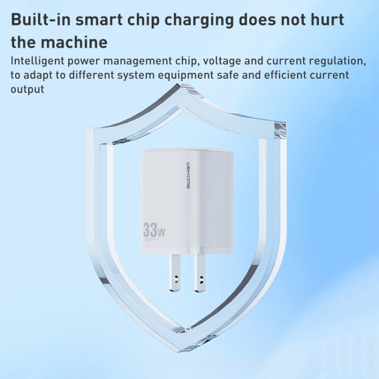 WK WP-U140 33W 파워 시리즈 USB+USB-C/타입-C 고속 충전기, 사양: US 플러그, 33W US 플러그