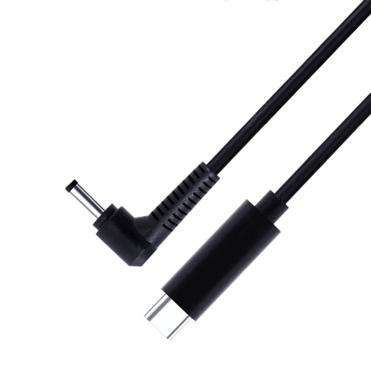 USB-C / Type-C to 4.0 x 1.7mm 노트북 전원 충전 케이블, 케이블 길이: 약 1.5m, Type-C to 4.0 x 1.7mm 총알형 헤드