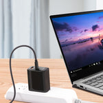 USB-C / Type-C to 4.0 x 1.7mm 노트북 전원 충전 케이블, 케이블 길이: 약 1.5m, Type-C to 4.0 x 1.7mm 총알형 헤드