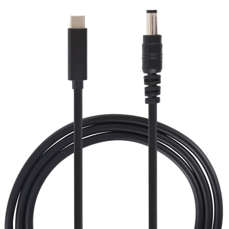 USB-C / Type-C에서 5.5 x 2.1mm 노트북 전원 충전 케이블, 케이블 길이: 약 1.5m, Type-C에서 5.5 x 2.1mm
