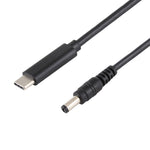 USB-C / Type-C에서 5.5 x 2.1mm 노트북 전원 충전 케이블, 케이블 길이: 약 1.5m, Type-C에서 5.5 x 2.1mm