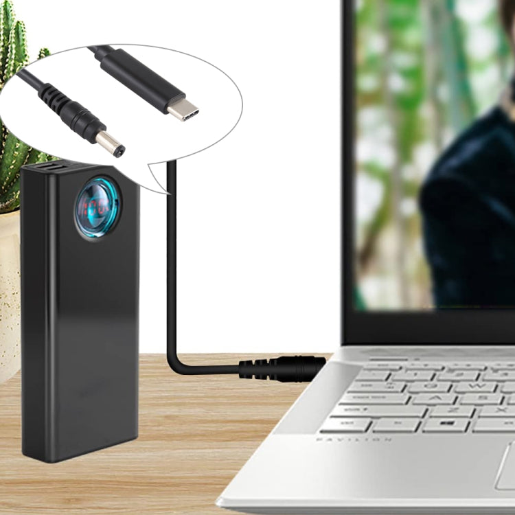 USB-C / Type-C에서 5.5 x 2.1mm 노트북 전원 충전 케이블, 케이블 길이: 약 1.5m, Type-C에서 5.5 x 2.1mm