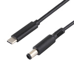 델 노트북용 USB-C / Type-C에서 7.4 x 5.0mm 전원 충전 케이블, 케이블 길이: 약 1.5m, Type-C에서 7.4 x 5.0mm 델 노트북용
