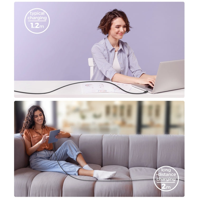 JOYROOM S-AL012A14 멀티컬러 시리즈 2.4A USB to 8핀 고속 충전 데이터 케이블, 길이:1.2m, USB to 8핀