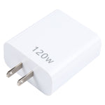 120W 듀얼 PD 타입-C + 3포트 USB 멀티 포트 충전기, US 플러그, US 플러그