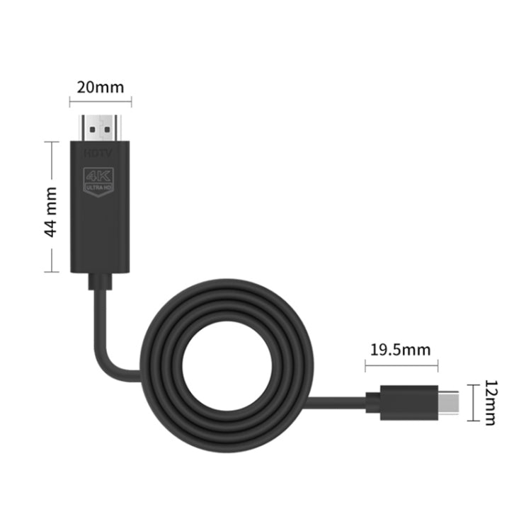 Onten UC503 USB-C / 타입-C 4K 30Hz HDTV 케이블, UC503