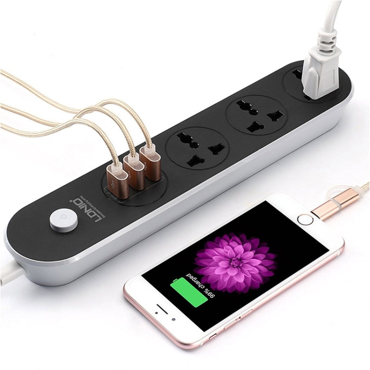 LDNIO SC3301 3포트 USB 여행용 가정용 사무실 소켓, 케이블 길이: 1.6m, 미국 플러그, SAS8610AUS, SAS8610BUS, SAS8610EU, SAS8610UK