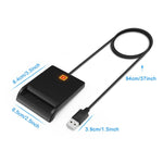 ROCKETEK SCR1 CAC ID SIM 칩 스마트 카드 리더기, SCR1
