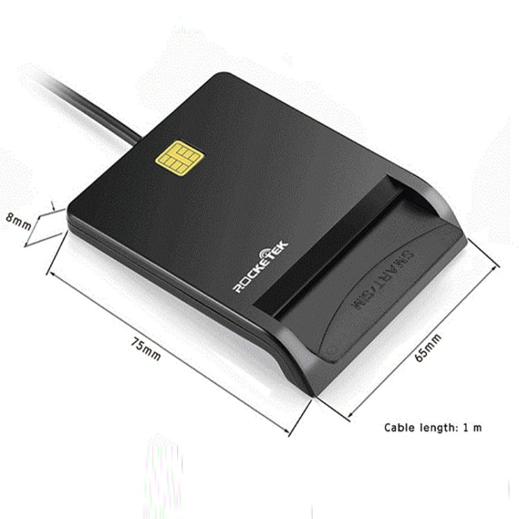 ROCKETEK SCR1-C CAC ID SIM 칩 스마트 카드 리더기, SCR1-C