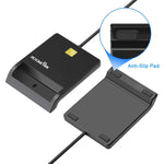 ROCKETEK SCR1-C CAC ID SIM 칩 스마트 카드 리더기, SCR1-C