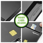 ROCKETEK SCR1-C CAC ID SIM 칩 스마트 카드 리더기, SCR1-C