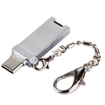 미니 알루미늄 합금 USB 2.0 암형 to USB-C / 타입-C 수형 포트 커넥터 어댑터 체인 포함