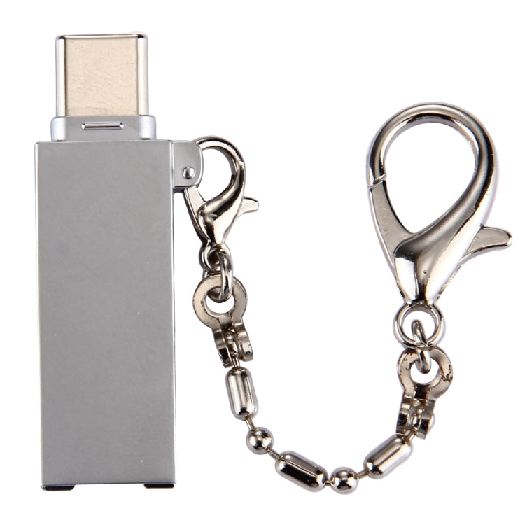 미니 알루미늄 합금 USB 2.0 암형 to USB-C / 타입-C 수형 포트 커넥터 어댑터 체인 포함
