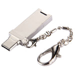 미니 알루미늄 합금 USB 2.0 암형 to USB-C / 타입-C 수형 포트 커넥터 어댑터 체인 포함