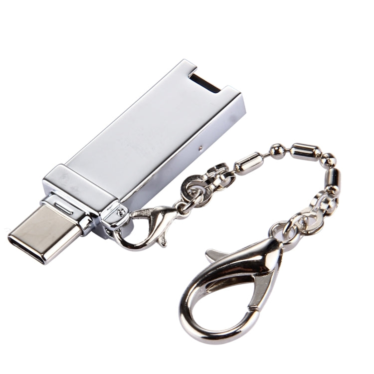 미니 알루미늄 합금 USB 2.0 암형 to USB-C / 타입-C 수형 포트 커넥터 어댑터 체인 포함