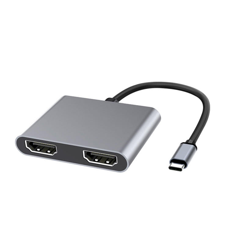 2-in-1 다기능 USB-C / Type-C에서 듀얼 HDMI 허브 도킹 스테이션