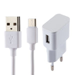 5V 2.1A 지능형 인식 USB 충전기 1m USB to USB-C / Type-C 충전 케이블 포함, 유럽 플러그
