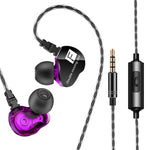 QKZ CK9 HiFi 인이어 4유닛 스포츠 음악 헤드폰
