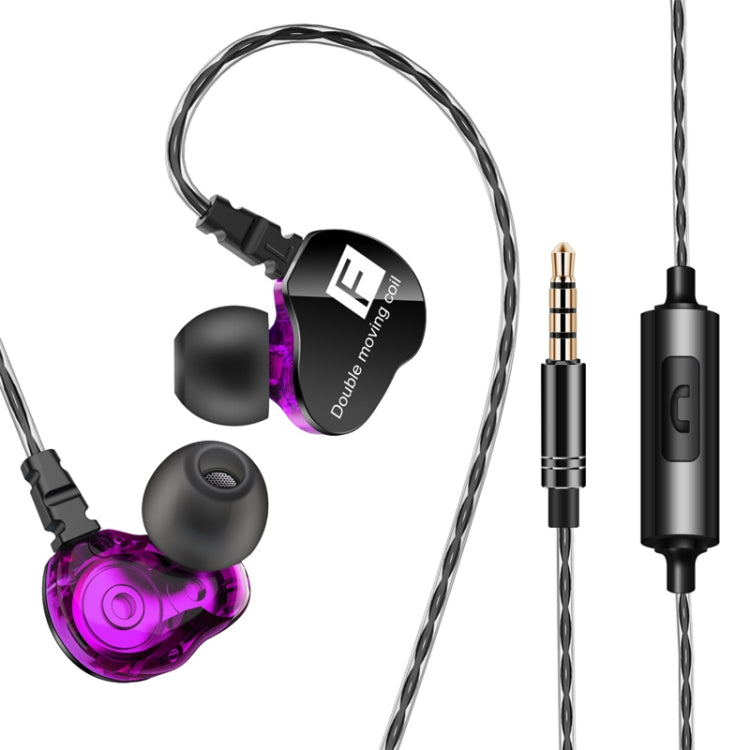 QKZ CK9 HiFi 인이어 4유닛 스포츠 음악 헤드폰