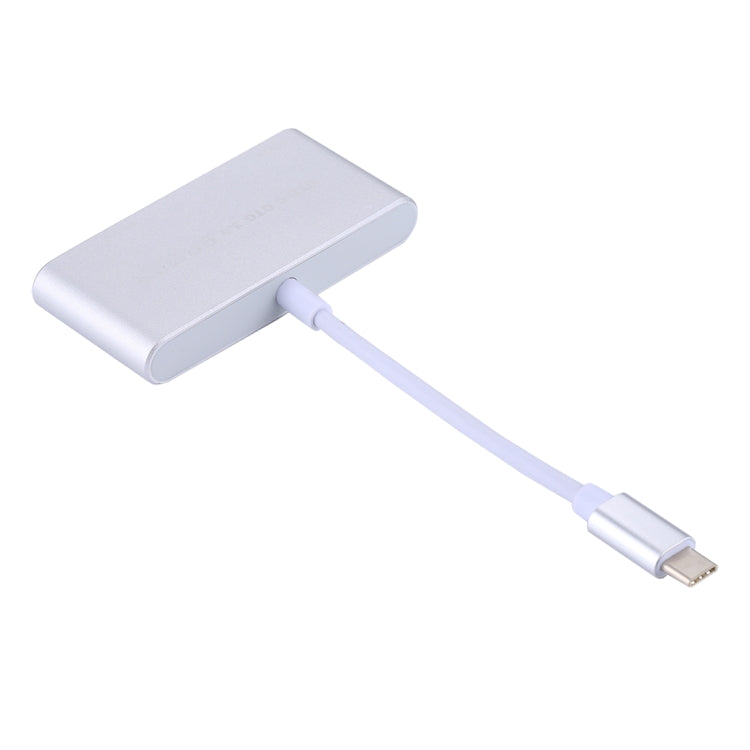 5-in-1 마이크로 SD + SD + USB 3.0 + USB 2.0 + 마이크로 USB 포트 to USB-C / 타입-C OTG 콤보 어댑터 카드 리더기, 태블릿, 스마트폰, PC용, 5-in-1(실버), 5-in-1(골드)