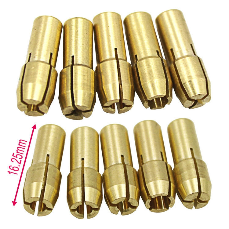 10개 세트 전기 밀 피팅용 3발 구리 클램프 너트, 구멍 직경: 2.0mm, 구멍 직경: 2.0mm