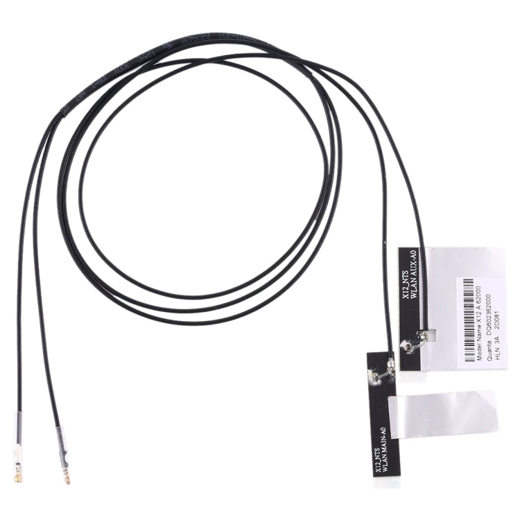 1쌍 IPX4 9260ac 와이파이 4G 듀얼밴드 안테나 PFC 플렉스 케이블 M.2용, 길이: 46cm 63cm