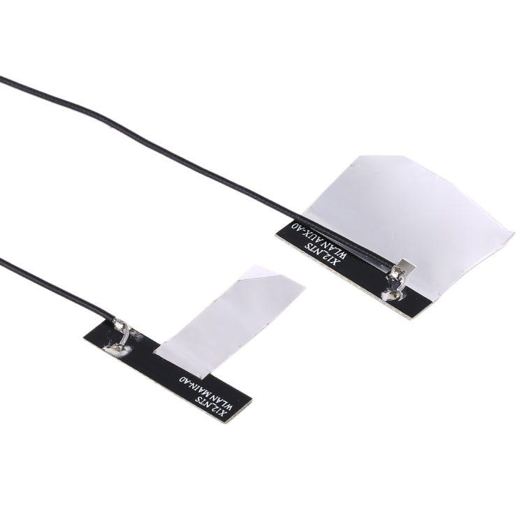 1쌍 IPX4 9260ac 와이파이 4G 듀얼밴드 안테나 PFC 플렉스 케이블 M.2용, 길이: 46cm 63cm