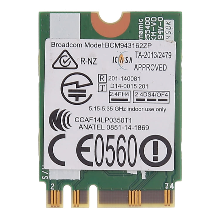 BCM943162ZP 무선 네트워크 카드, Lenovo E450 E550 E455 E555 M50-70 M50-80 G70-70 G70-80 Z70-80 G50-30 G50-45 G50-70용, BCM943162ZP