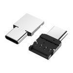 미니 알루미늄 합금 USB-C / 타입-C 수형 to USB 암형 OTG 어댑터 커넥터