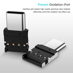 미니 알루미늄 합금 USB-C / 타입-C 수형 to USB 암형 OTG 어댑터 커넥터