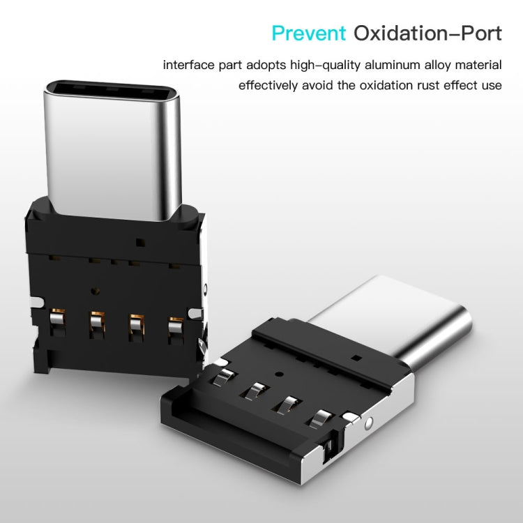 미니 알루미늄 합금 USB-C / 타입-C 수형 to USB 암형 OTG 어댑터 커넥터