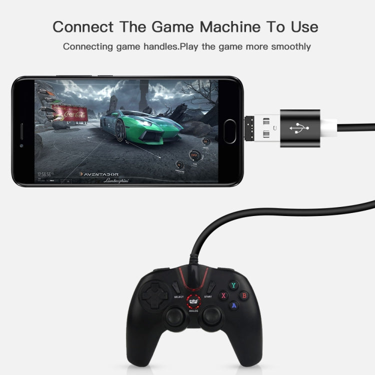 미니 알루미늄 합금 USB-C / 타입-C 수형 to USB 암형 OTG 어댑터 커넥터