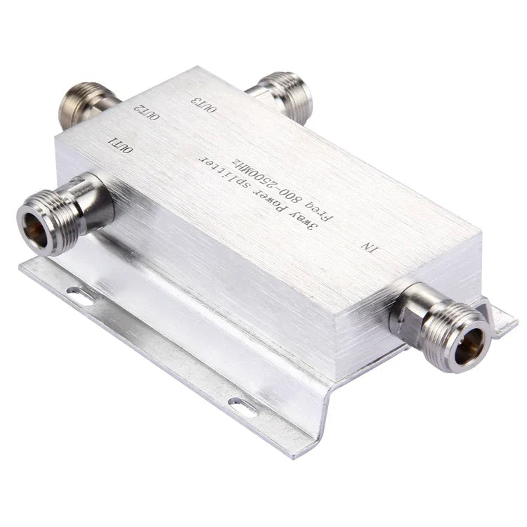 800-2500MHz N 암 페미니너 어댑터 3방향 전력 분배기, 3방향 전력 분배기