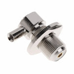 UHF 암컷 SO239 직각 RF 커넥터 RG58 / RG142 LMR195 동축 케이블용