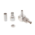 2 in 1 TS9 / CRC9 수컷 직각 RF 동축 카드 커넥터 RG174 / 178 / 316 LMR100용