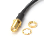 RG174 SMA 암컷에서 2 x TS9 수컷 연결 케이블 연장, 길이: 15cm, SMA 암컷에서 2 x TS9 수컷 15cm