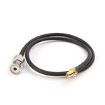 SMA 암컷에서 UHF SO239 PL259 암컷 RG58 돼지꼬리 케이블, 길이: 50cm