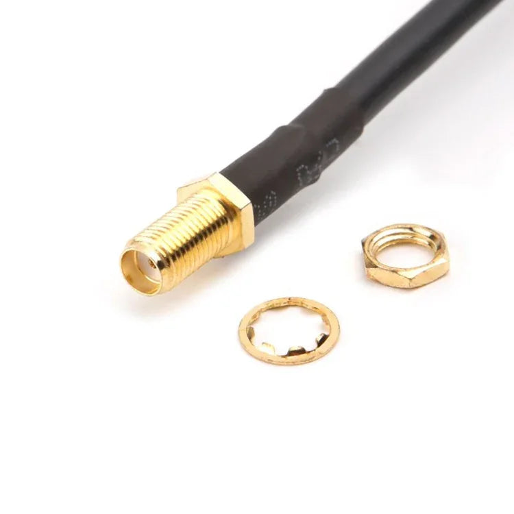 SMA 암컷에서 UHF SO239 PL259 암컷 RG58 돼지꼬리 케이블, 길이: 50cm