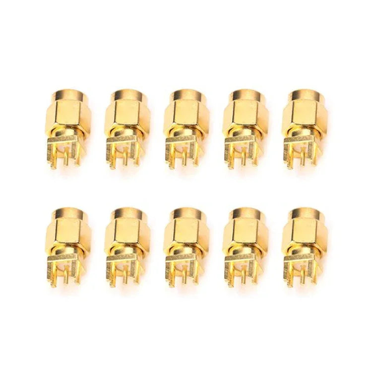 10개 1.6mm SMA 암컷 잭 PCB 클립 장착 RF 커넥터