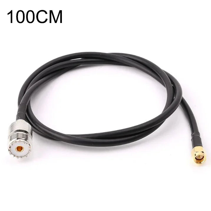 RG58 UHF 암컷에서 SMA 수컷 연결 케이블, 길이: 100cm, 길이: 100cm