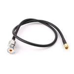 RG58 UHF 암 to SMA 수컷 연결 케이블, 길이: 50cm, 길이: 50cm