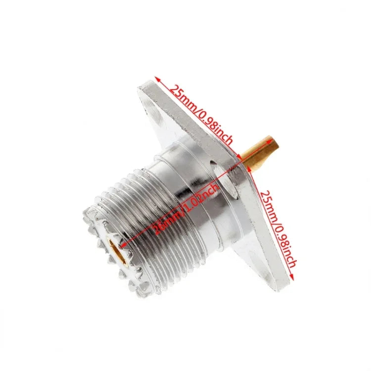 UHF 암컷 SO239 패널 섀시 장착 플랜지 커버 어댑터