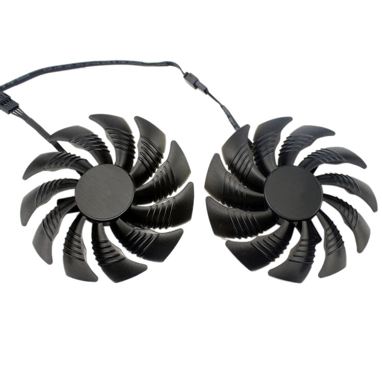 1쌍 88MM 4핀 컴퓨터 그래픽 카드 쿨링 팬 기가바이트 GeForce GTX1060 1070 GTX1050ti GTX960 RX570 RX470용