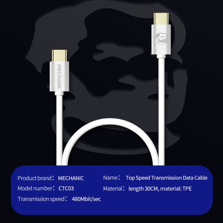 MECHANIC 라이트닝 최고 속도 전송 데이터 케이블 USB 라이트닝 케이블 Type-C to Type-C용, Type-C to Type-C용