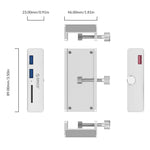ORICO MH2AC-U3 클립형 2포트 USB3.0 허브 SD 카드 리더기 포함