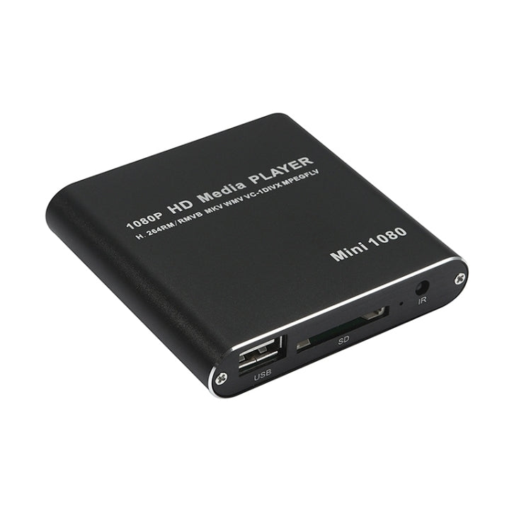미니 1080P 풀 HD 미디어 USB HDD 플레이어 SD/MMC 카드 플레이어, US, EU, UK